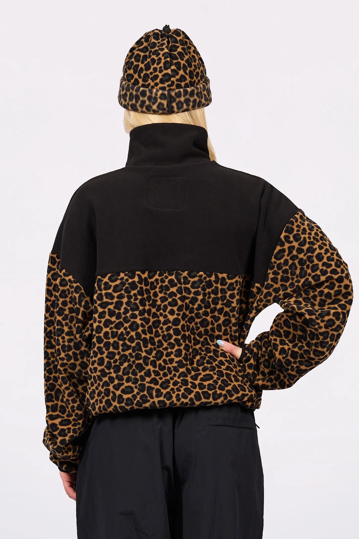 Ball Fleece - Black/Leopard