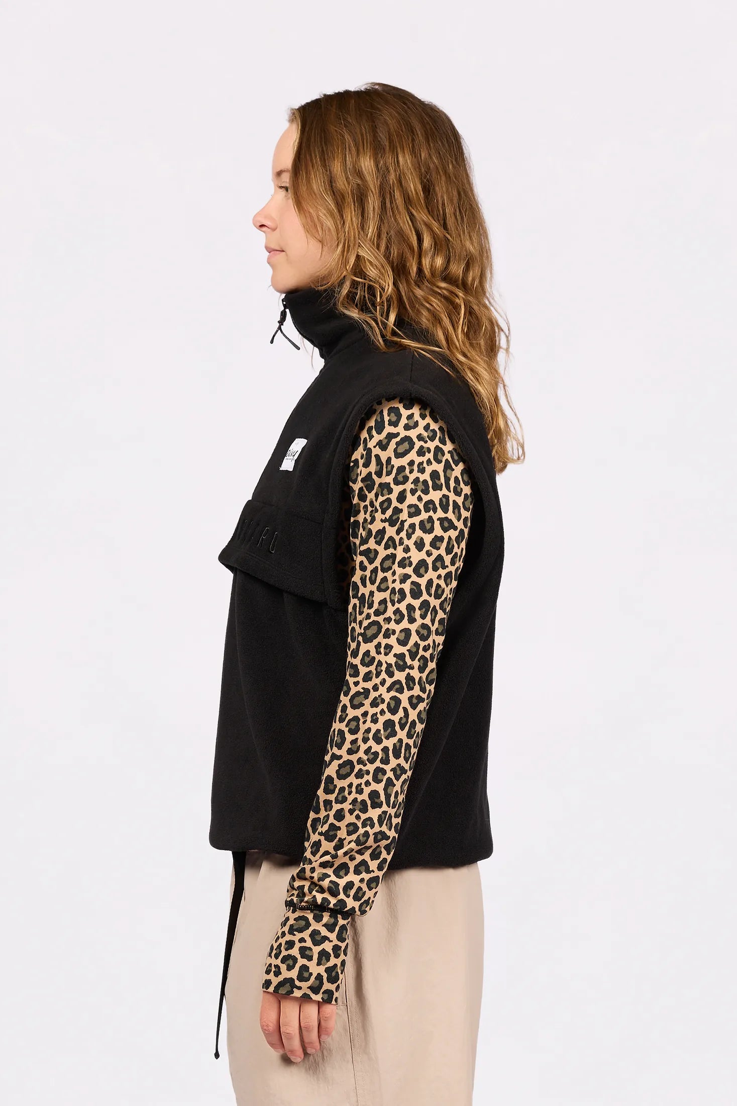 Ball Fleece Vest - Black