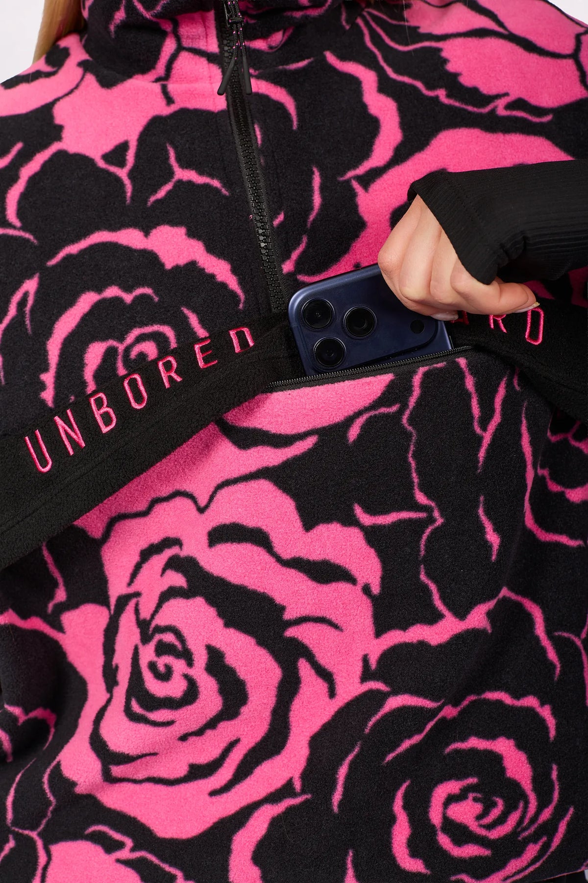 Ball Fleece Vest - Pink Rose