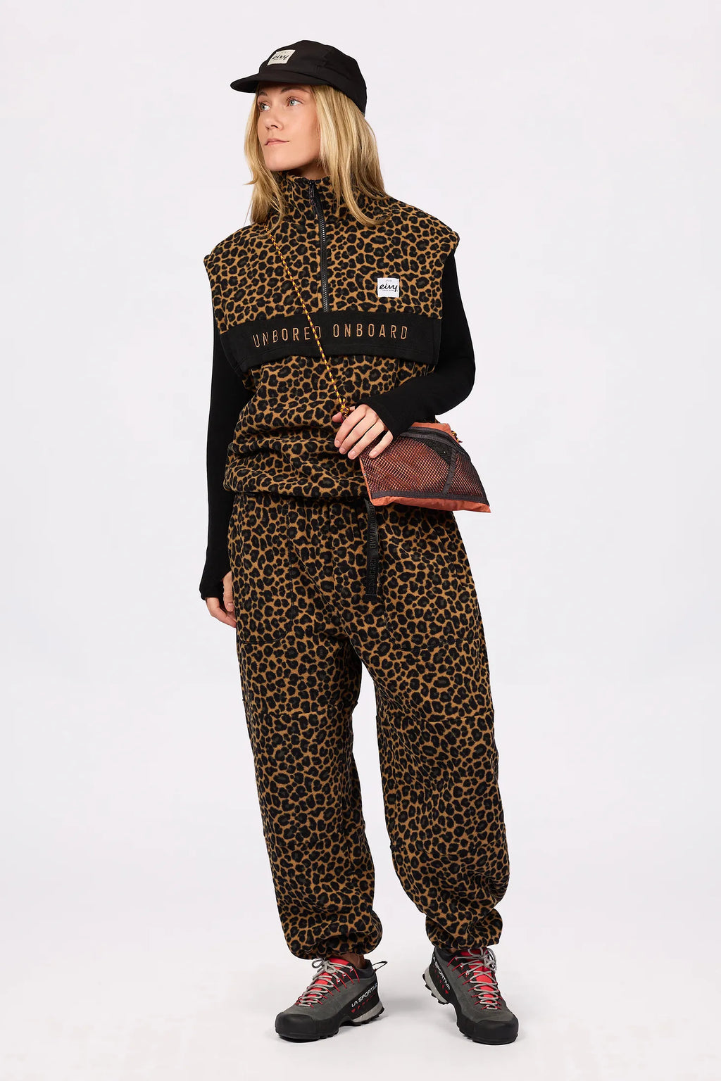 Ball Fleece Vest - Leopard