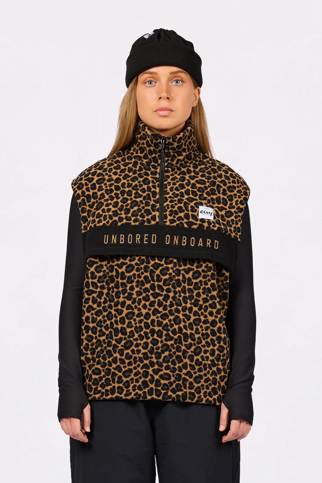 Ball Fleece Vest - Leopard
