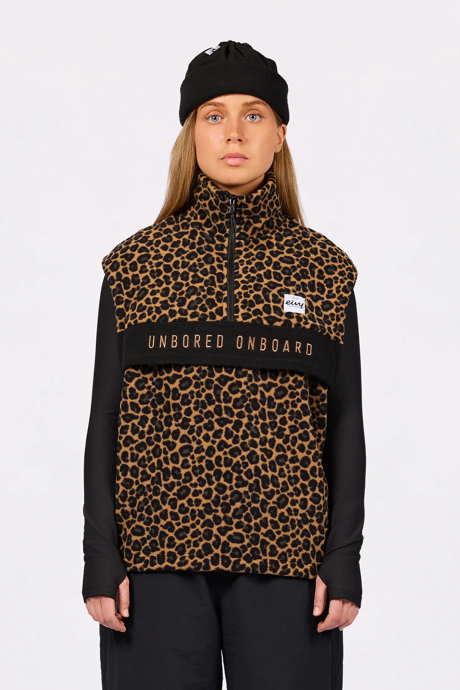 Ball Fleece Vest - Leopard
