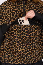 Ball Fleece Vest - Leopard