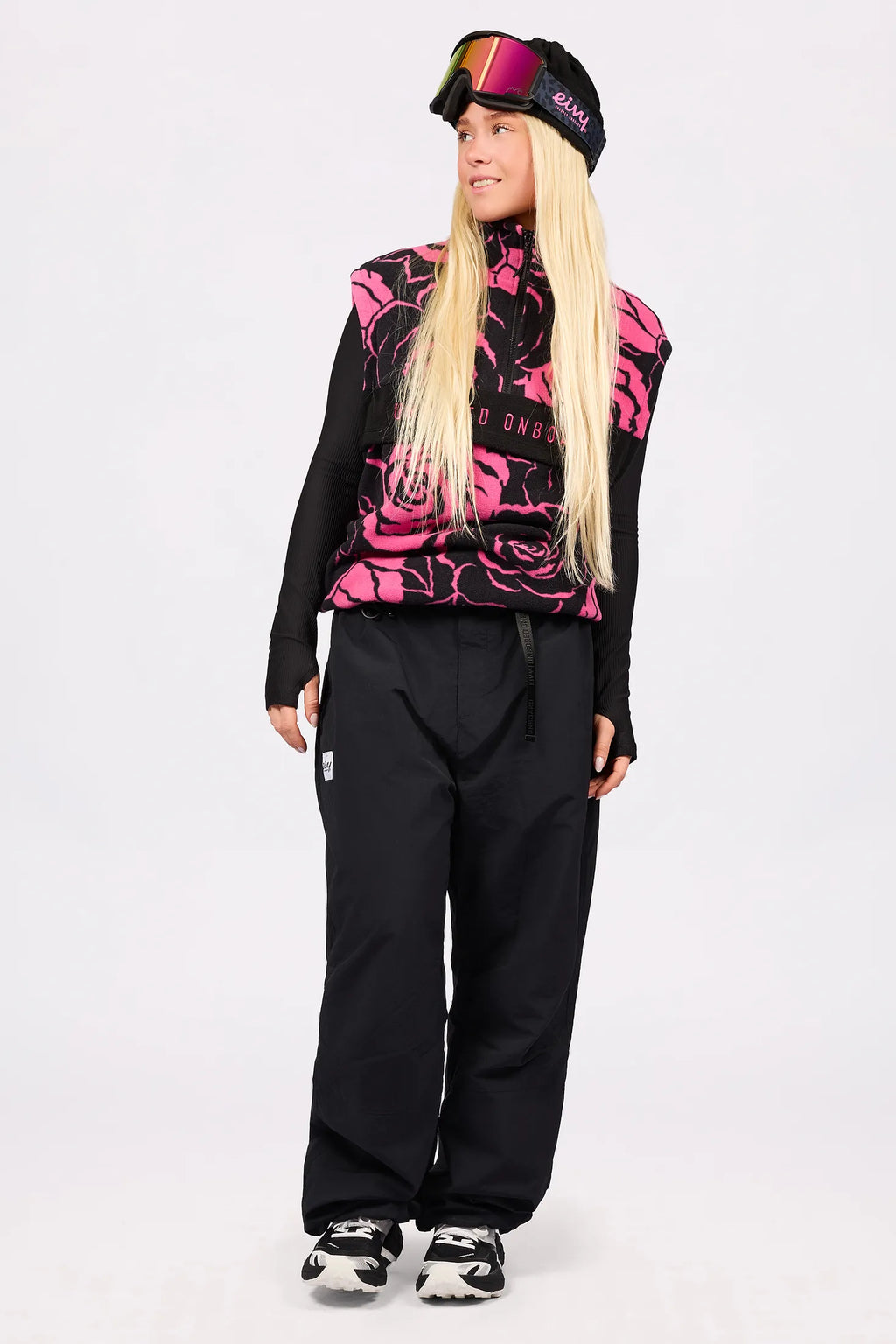 Ball Fleece Vest - Pink Rose