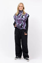 Ball Fleece Vest - Purple Stray