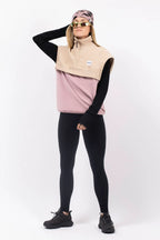 Ball Fleece Vest - Sand / Faded Woodrose