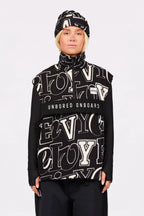 Ball Fleece Vest - Typo Black
