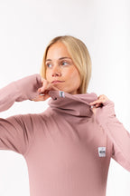 Icecold Gaiter Rib Top - Faded Woodrose