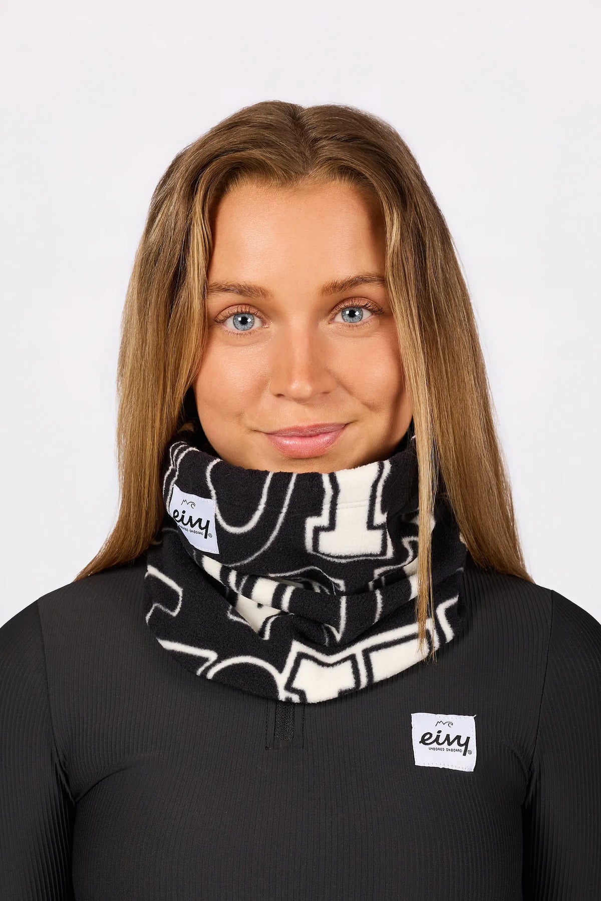 Beanie Fleece Neckwarmer - Typo Black