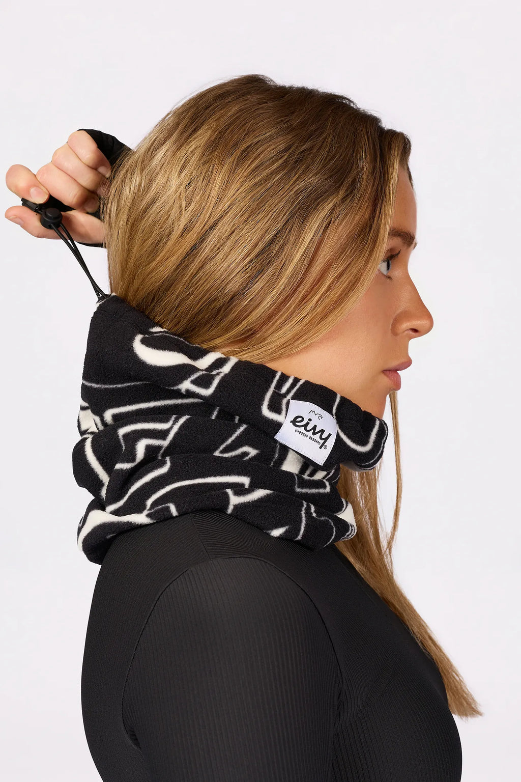 Beanie Fleece Neckwarmer - Typo Black