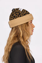 Beanie Sherpa Neckwarmer - Leopard
