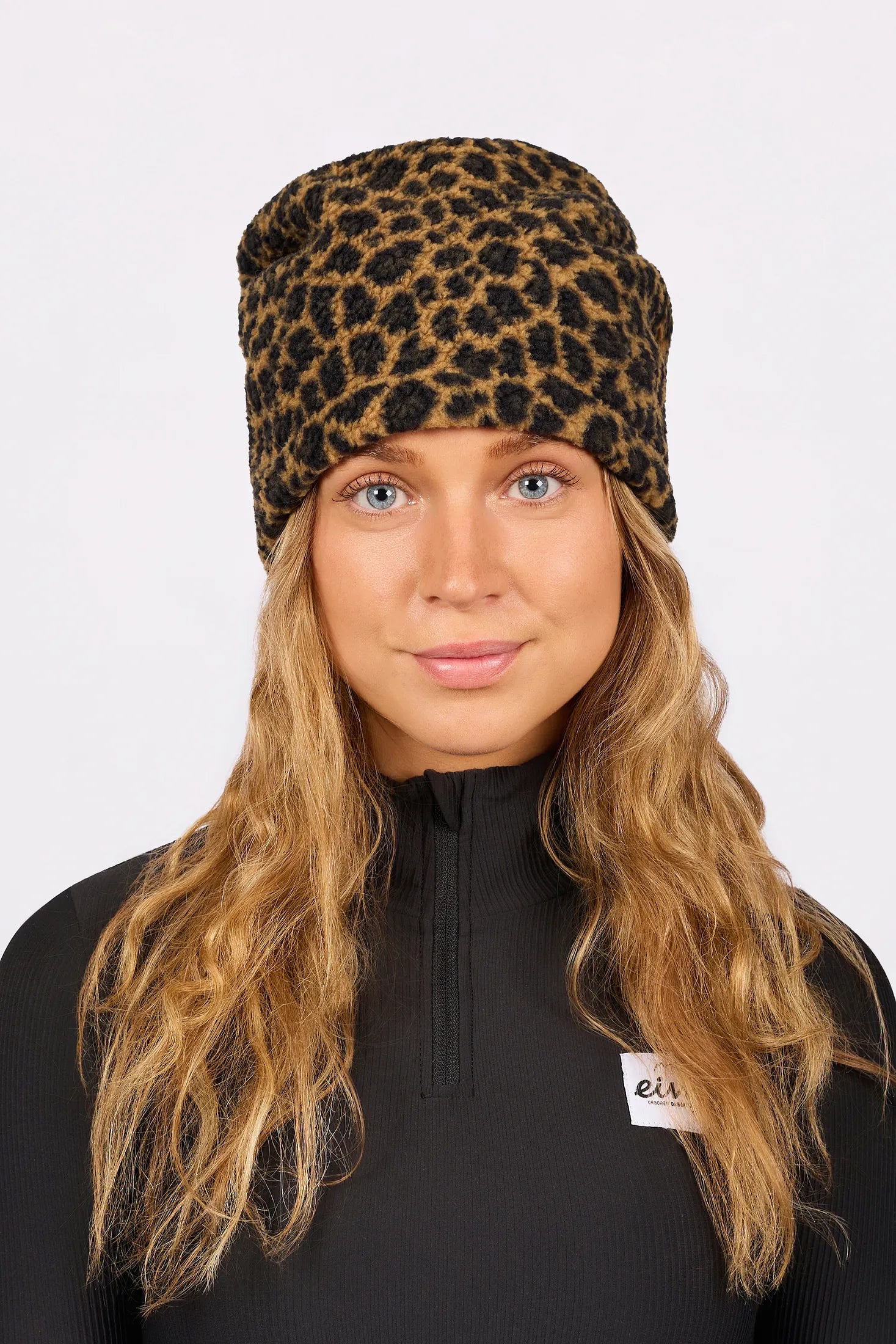 Beanie Sherpa Neckwarmer - Leopard