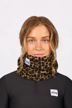 Beanie Sherpa Neckwarmer - Leopard