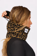 Beanie Sherpa Neckwarmer - Leopard