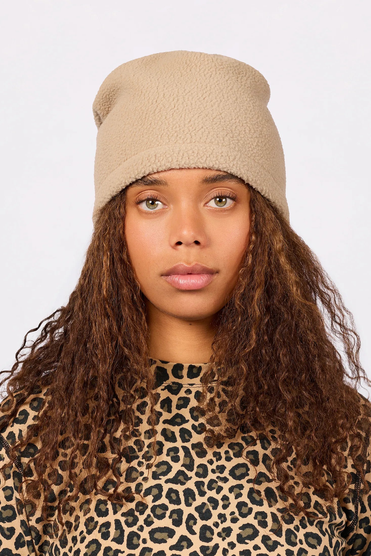 Beanie Sherpa Neckwarmer - Sand