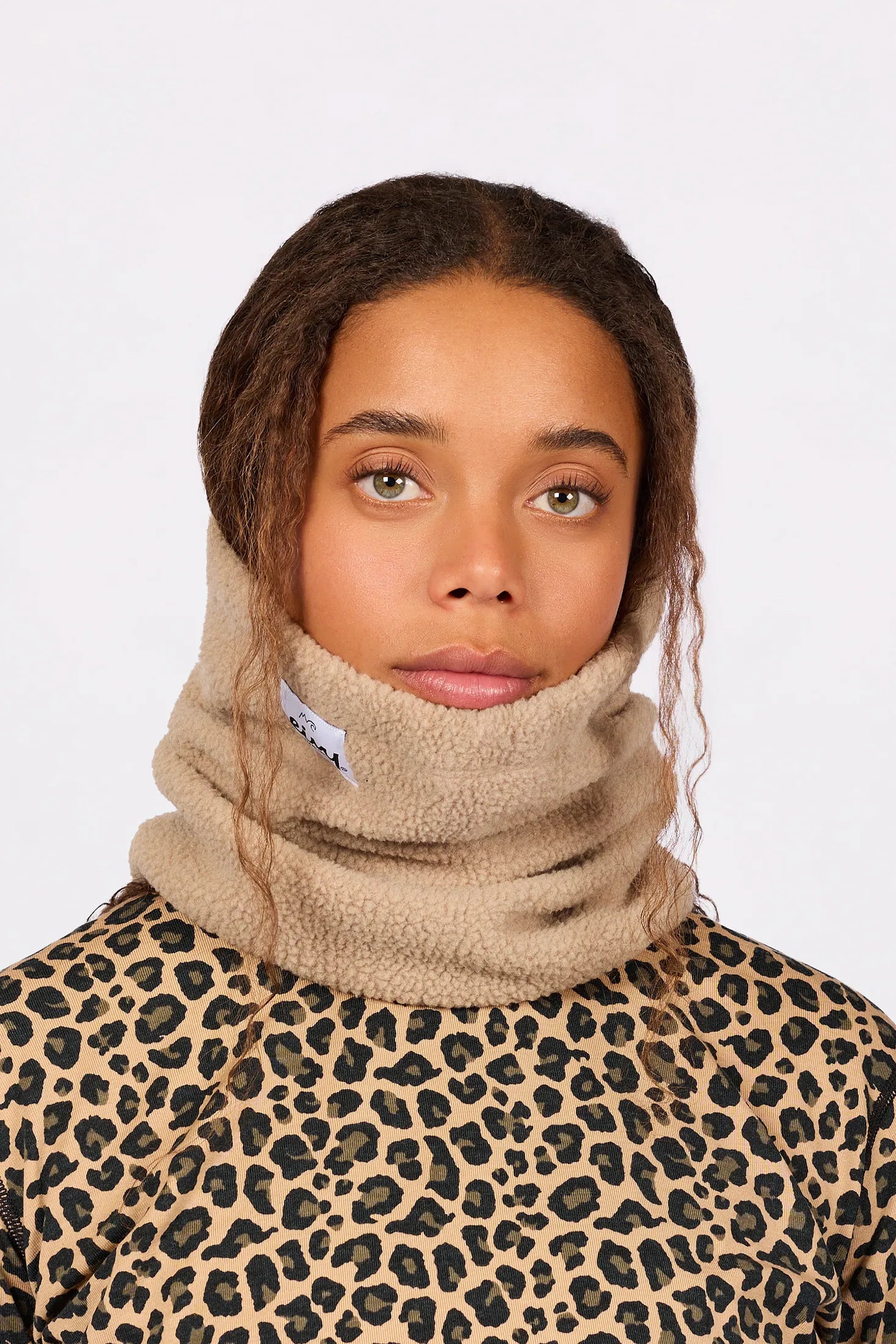 Beanie Sherpa Neckwarmer - Sand