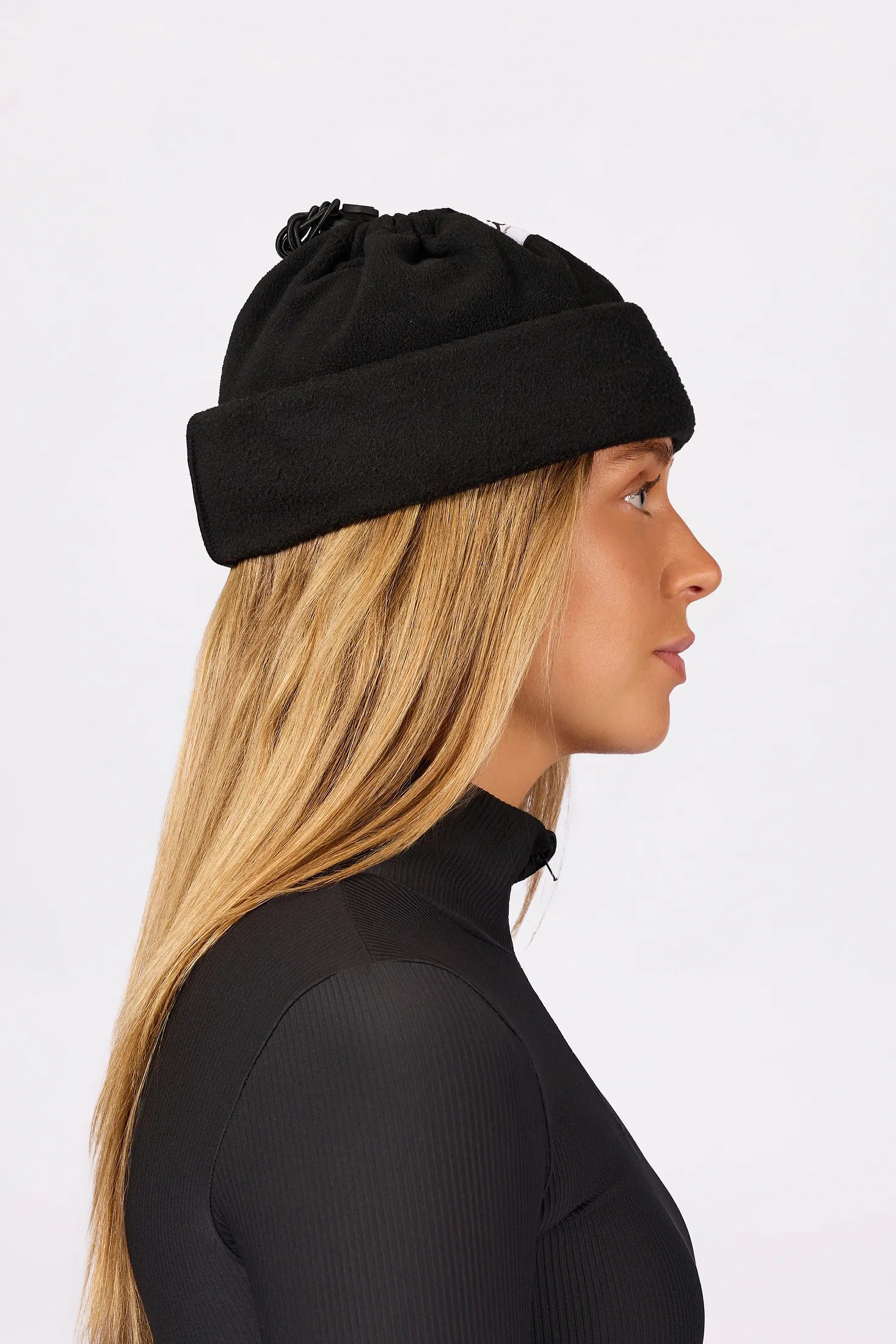Beanie Fleece Neckwarmer - Black