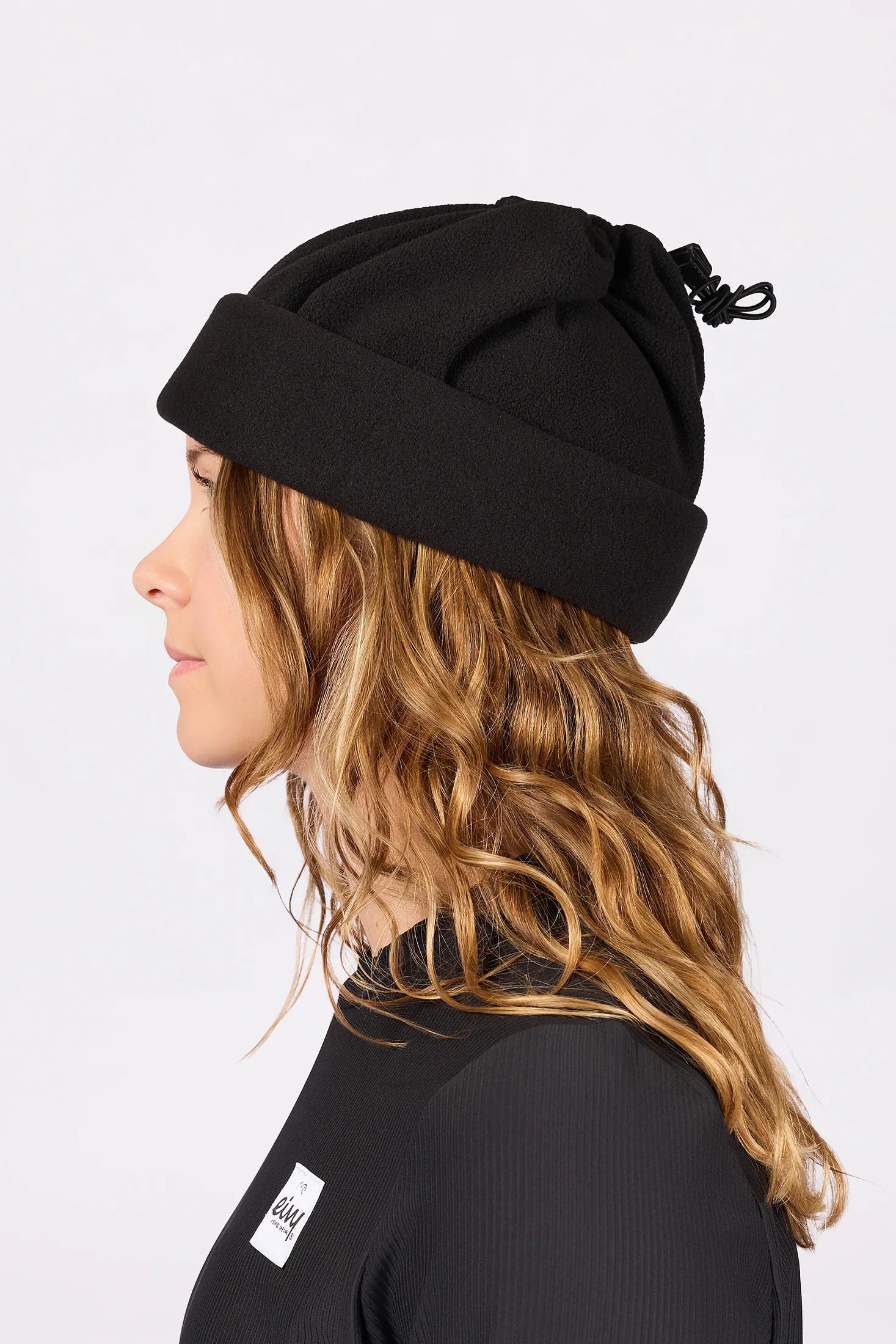Beanie Fleece Neckwarmer - Black