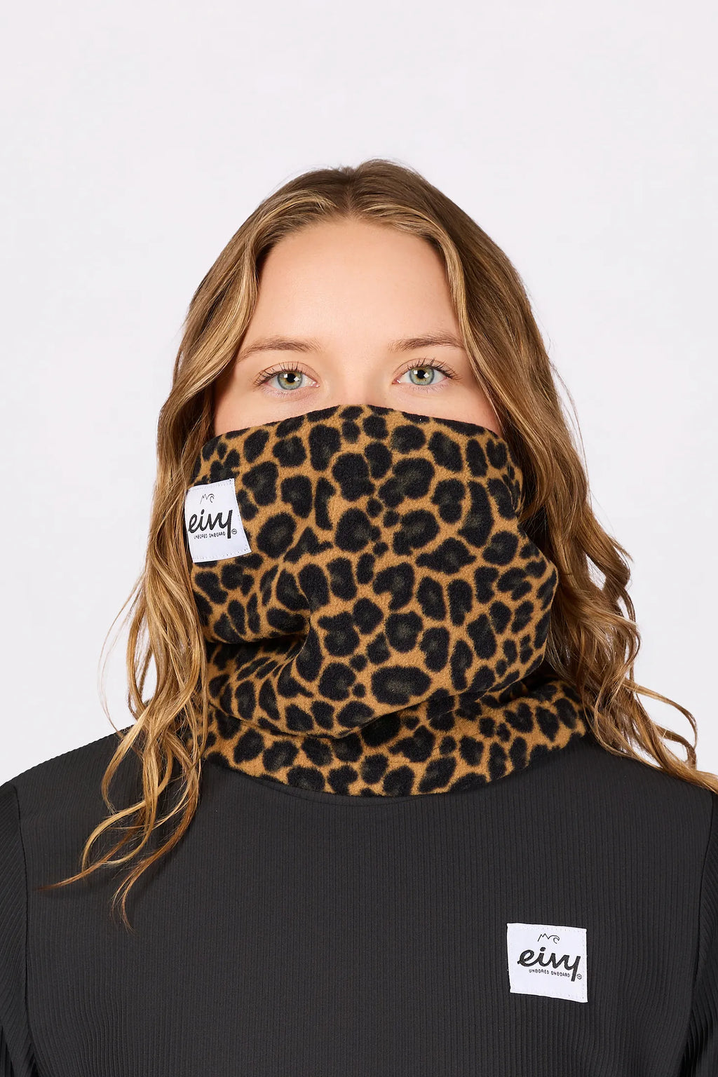 Beanie Fleece Neckwarmer - Leopard