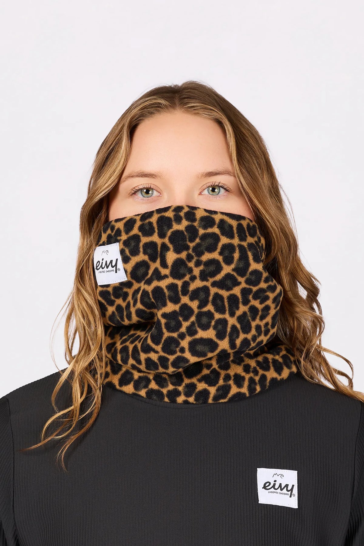 Beanie Fleece Neckwarmer - Leopard