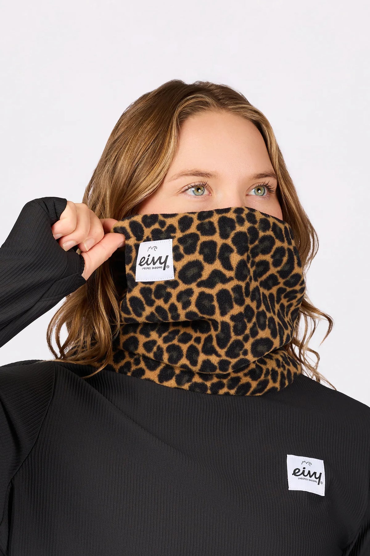 Beanie Fleece Neckwarmer - Leopard