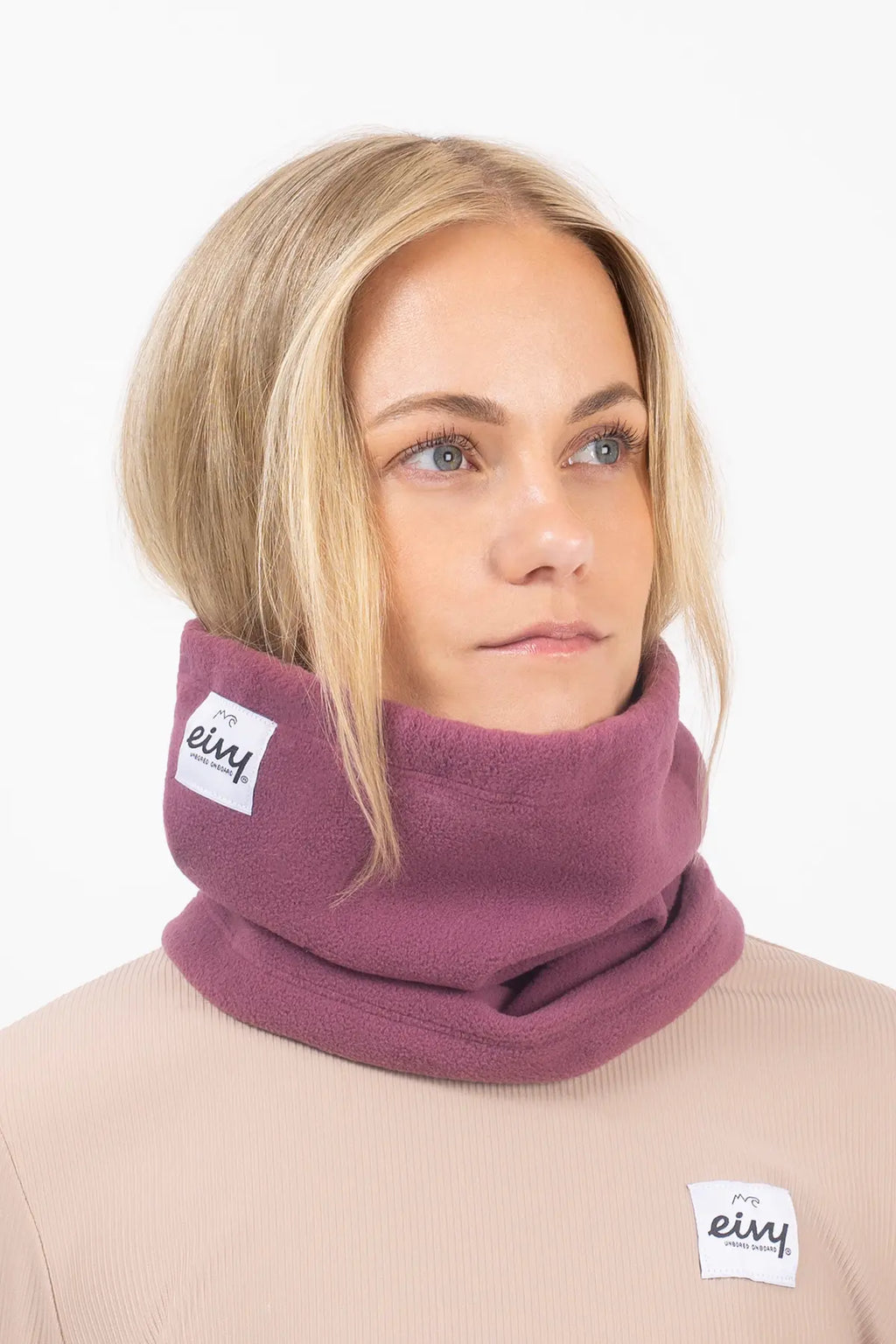 Beanie Fleece Neckwarmer - Pinkgundy