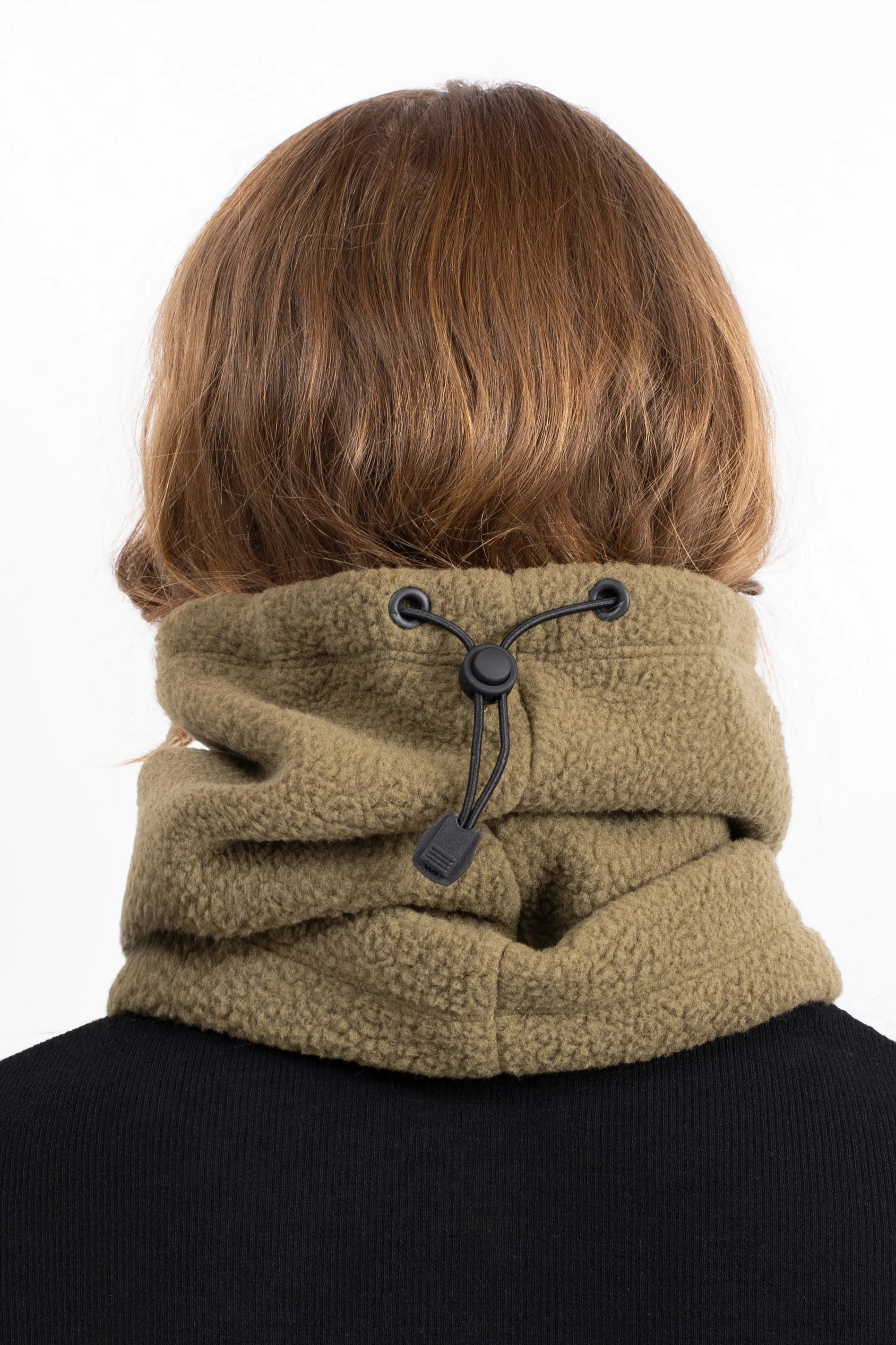 Beanie Sherpa Neckwarmer - Olive
