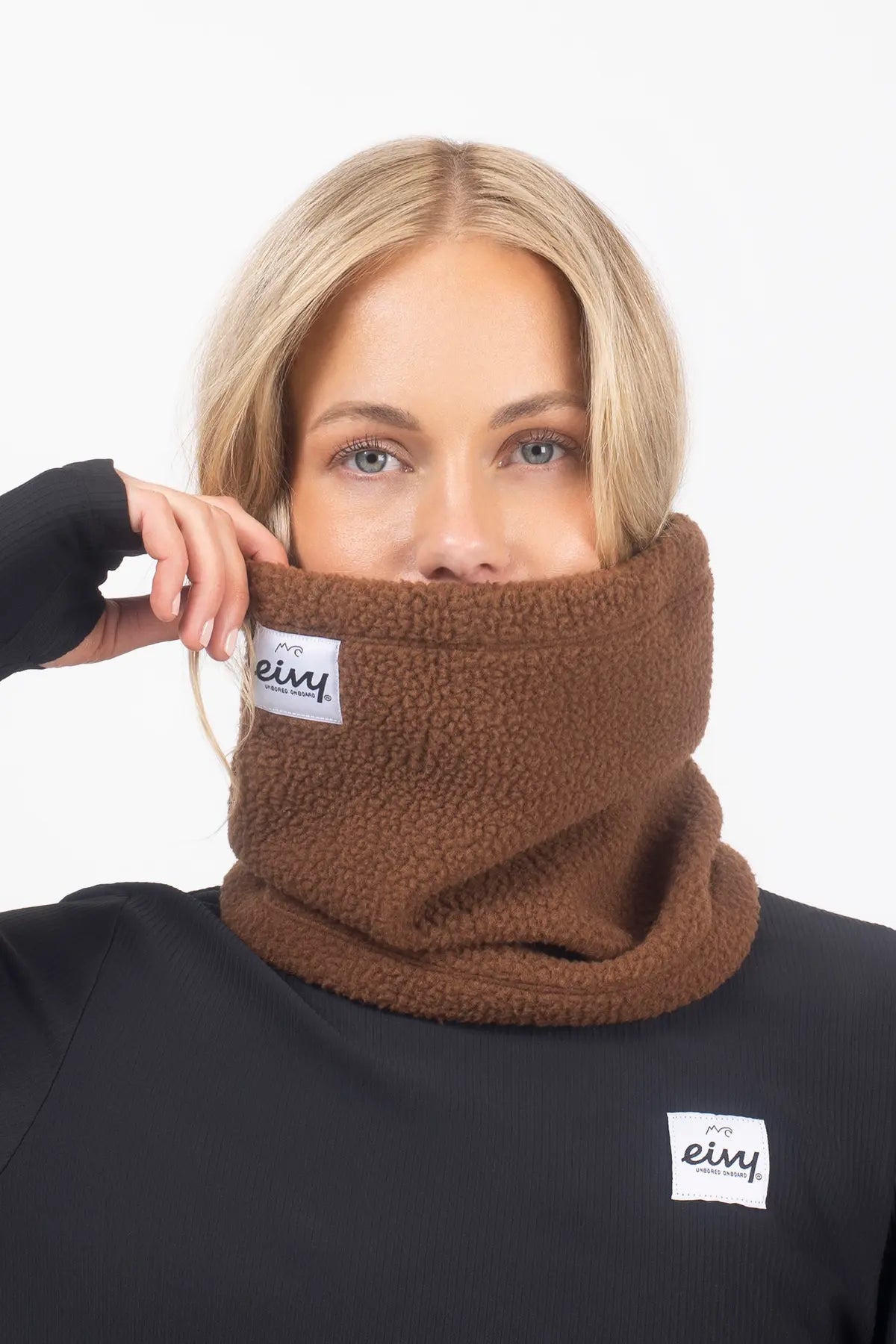 Beanie Sherpa Neckwarmer - Brown