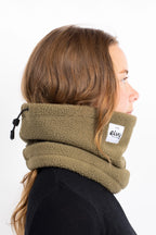 Beanie Sherpa Neckwarmer - Olive
