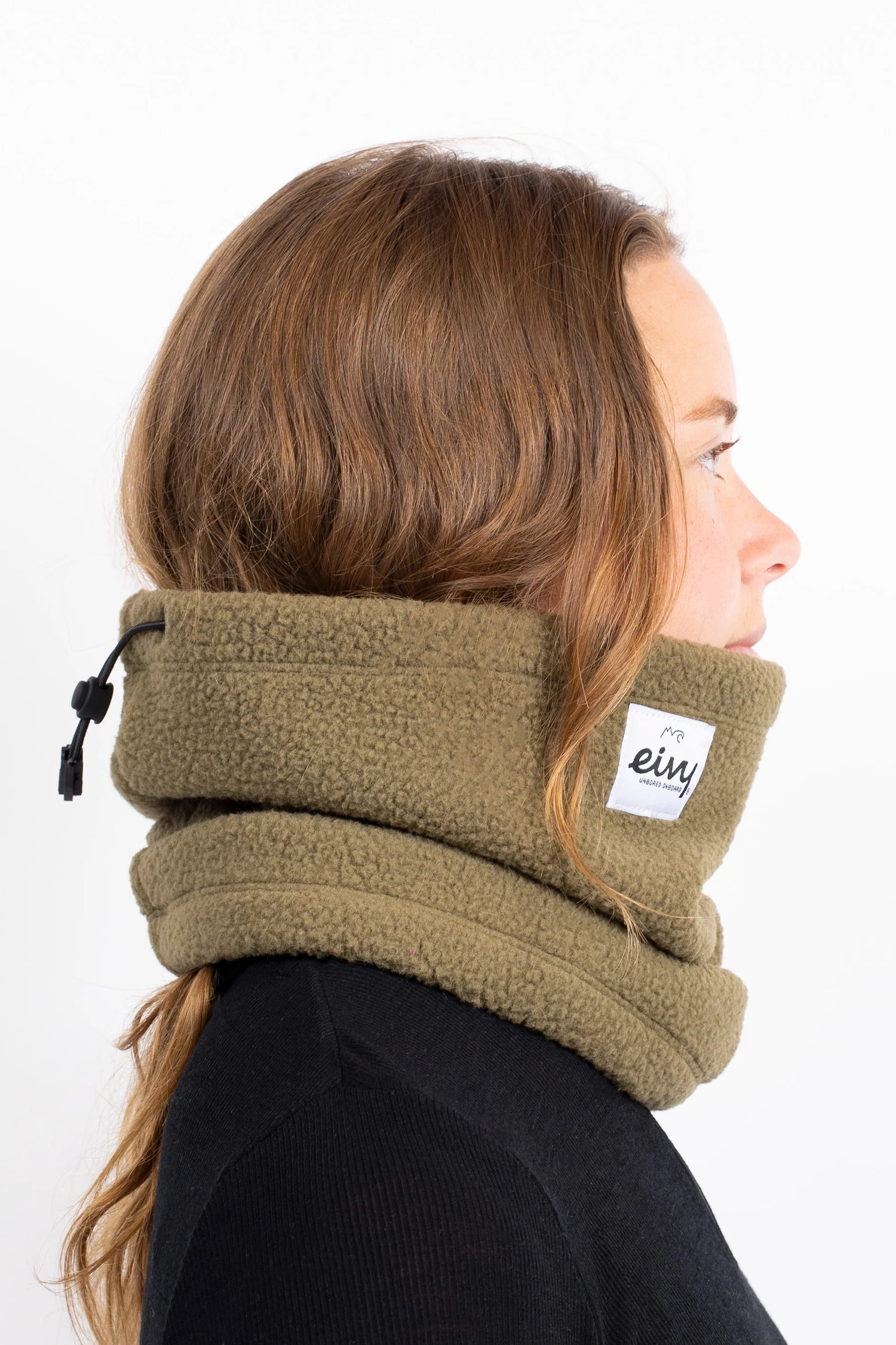 Beanie Sherpa Neckwarmer - Olive