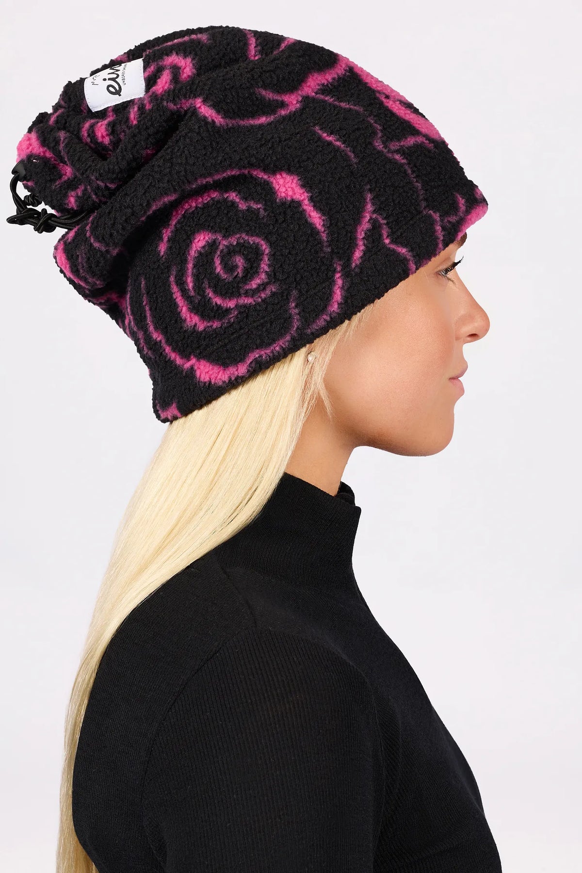 Beanie Sherpa Neckwarmer - Pink Rose