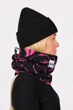 Beanie Sherpa Neckwarmer - Pink Rose