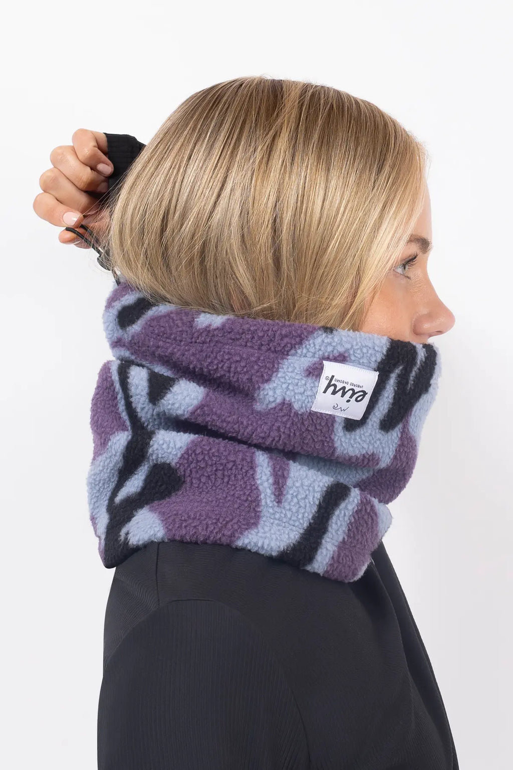 Beanie Sherpa Neckwarmer - Purple Stray