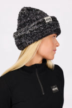 Boucle Knit Beanie - Black