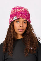 Boucle Knit Beanie - Pink