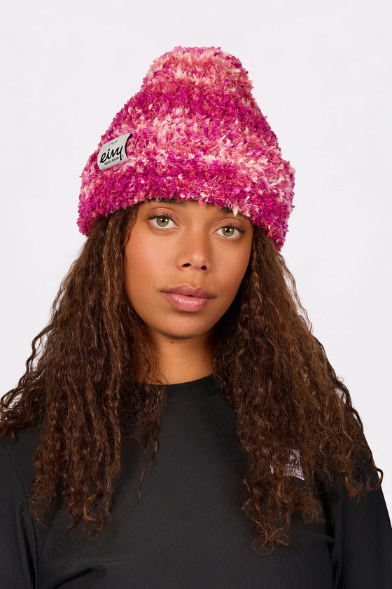 Boucle Knit Beanie - Pink