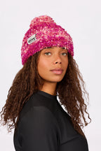 Boucle Knit Beanie - Pink