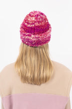 Boucle Knit Beanie - Pink