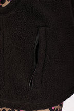 Boxy Sherpa Vest - Black