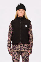 Boxy Sherpa Vest - Black