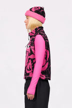 Boxy Sherpa Vest - Pink Rose