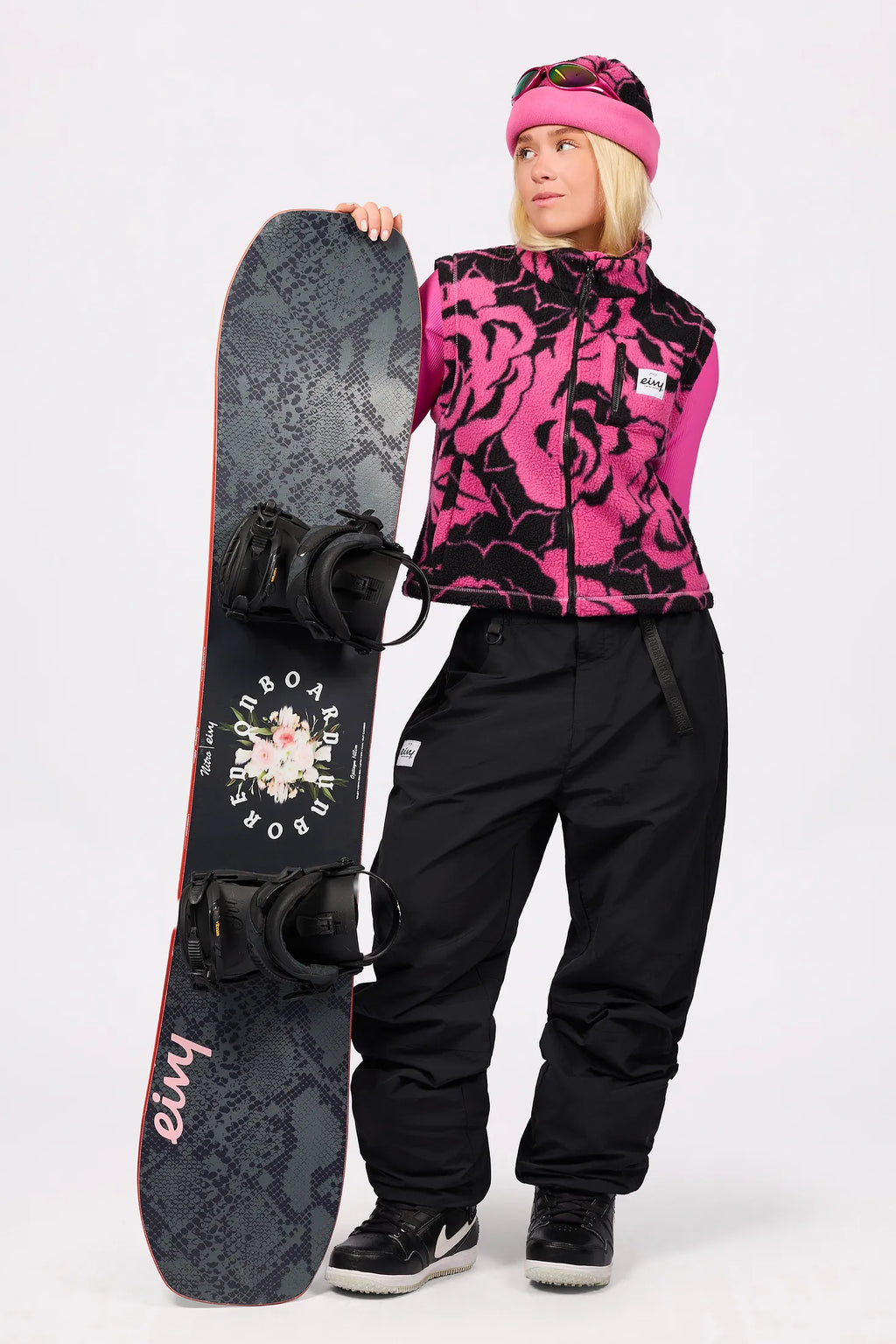 Boxy Sherpa Vest - Pink Rose