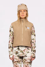 Boxy Sherpa Vest - Sand