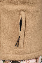 Boxy Sherpa Vest - Sand