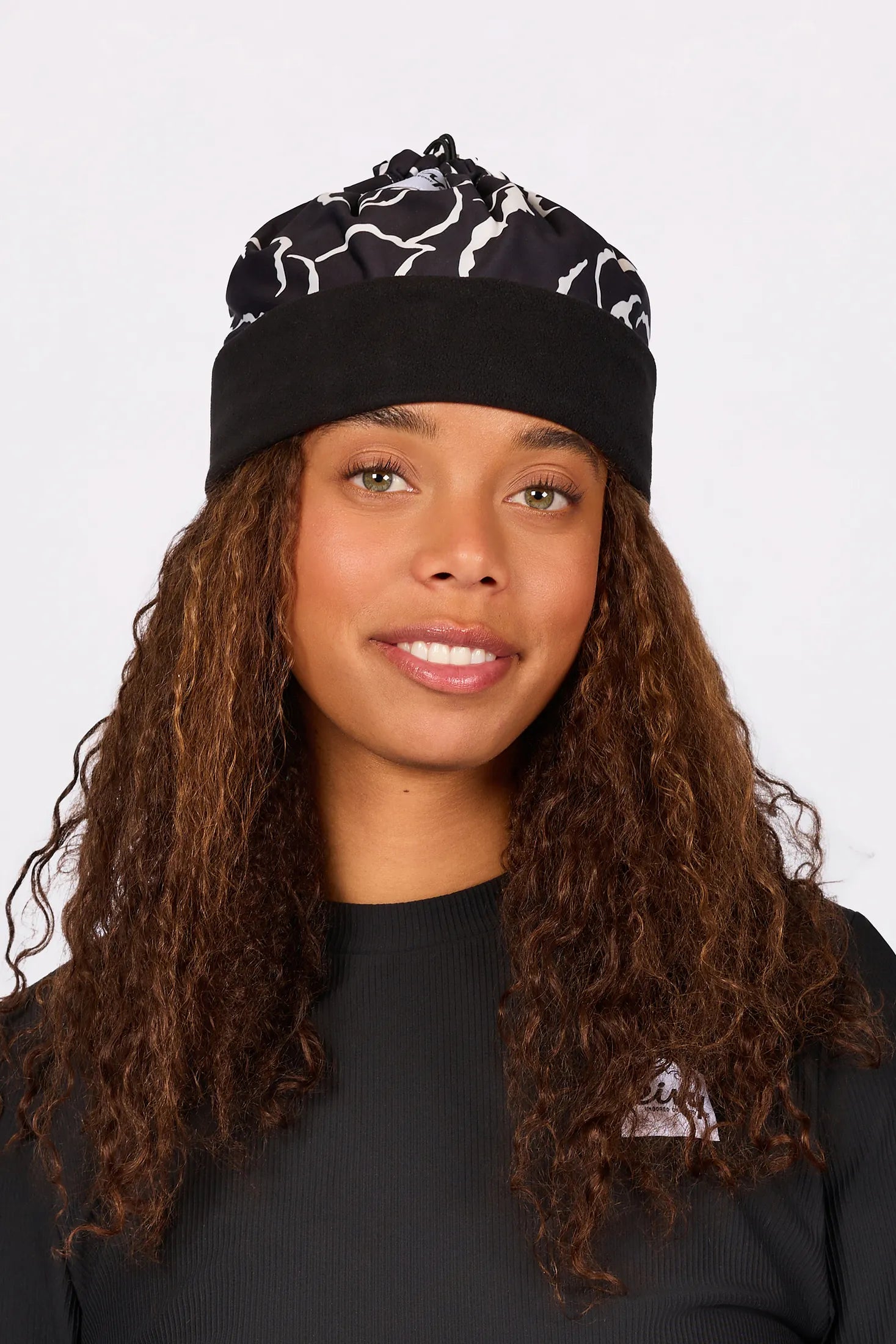 Colder Beanie Neckwarmer - Black Rose
