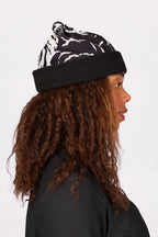 Colder Beanie Neckwarmer - Black Rose