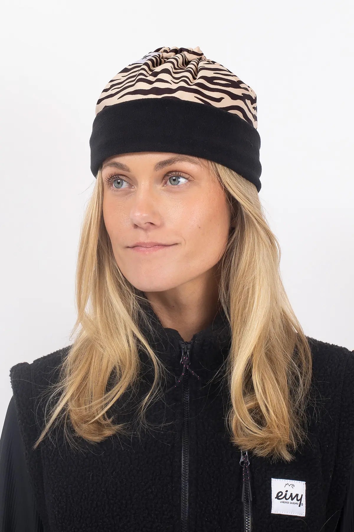 Colder Beanie Neckwarmer - Zebra