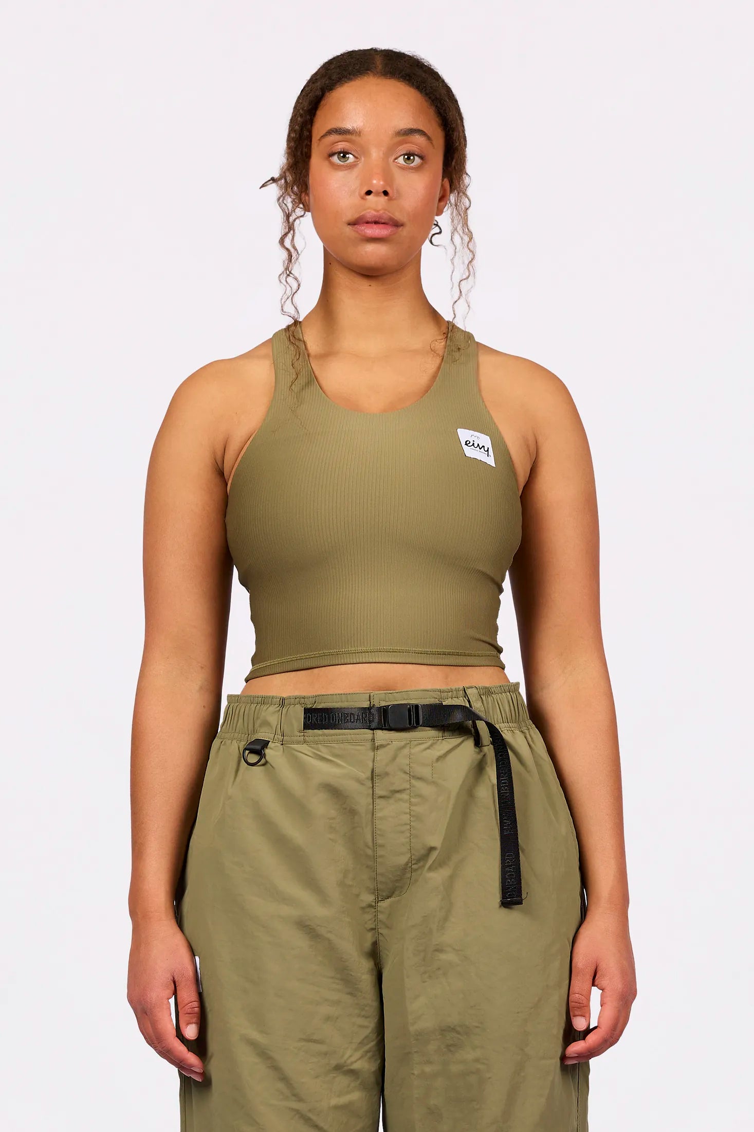 Cover Up Rib Top - Olive