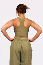 Cover Up Rib Top - Olive