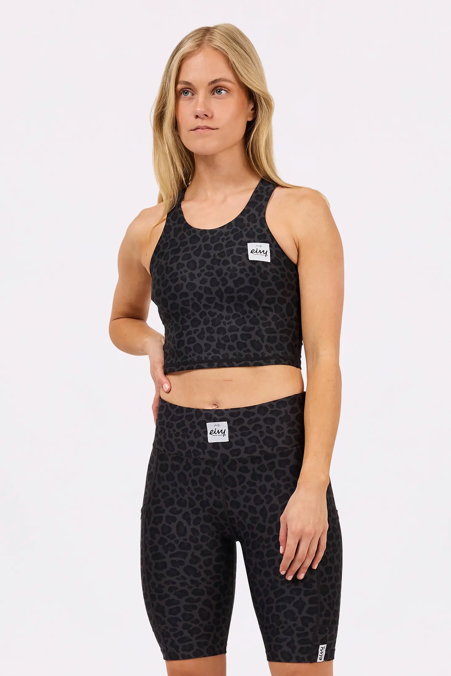 Cover Up Top - Black Leopard